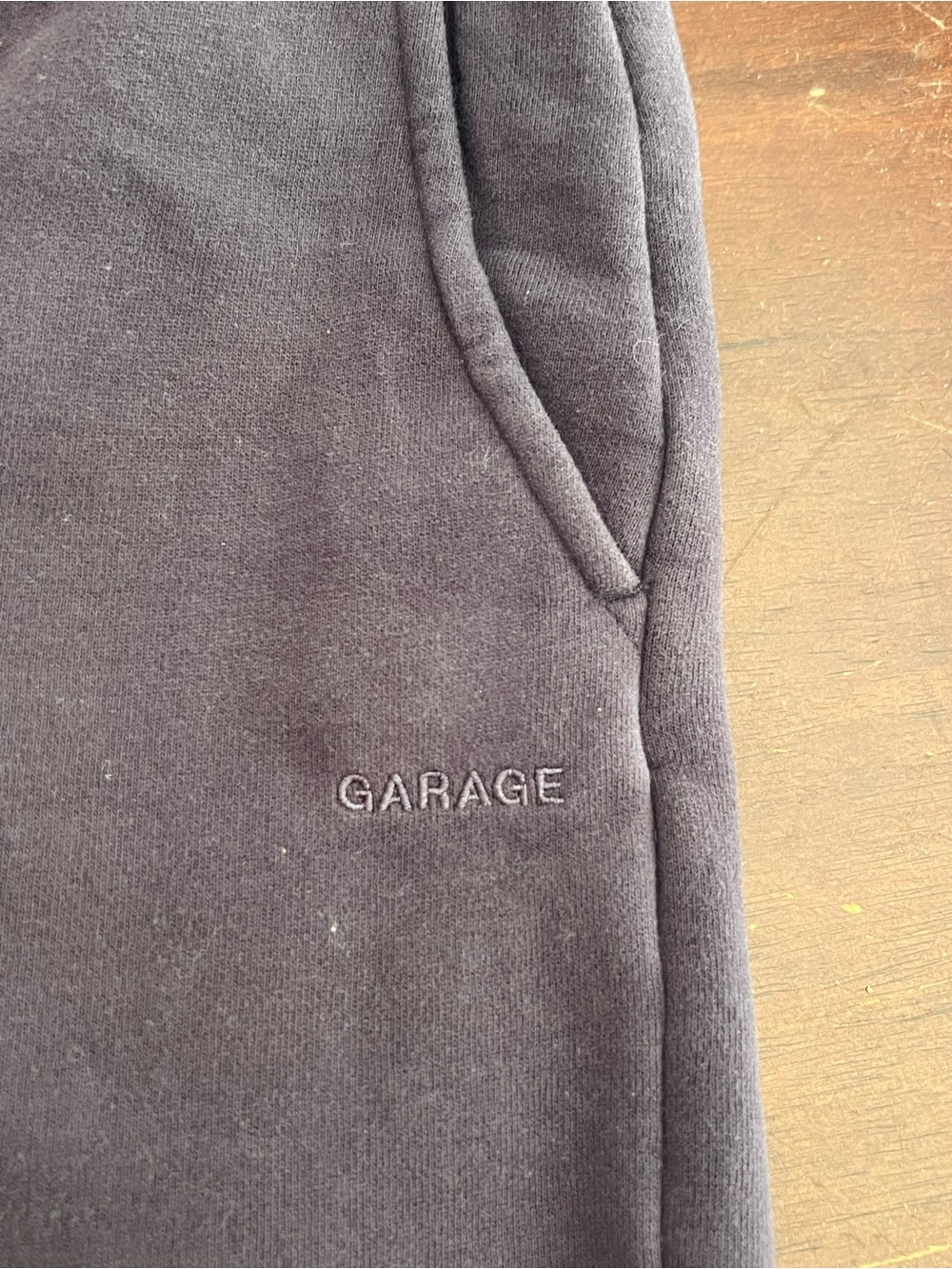 Garage Women's Wide-Leg Sweatpants in Plum - Picture 3 of 4